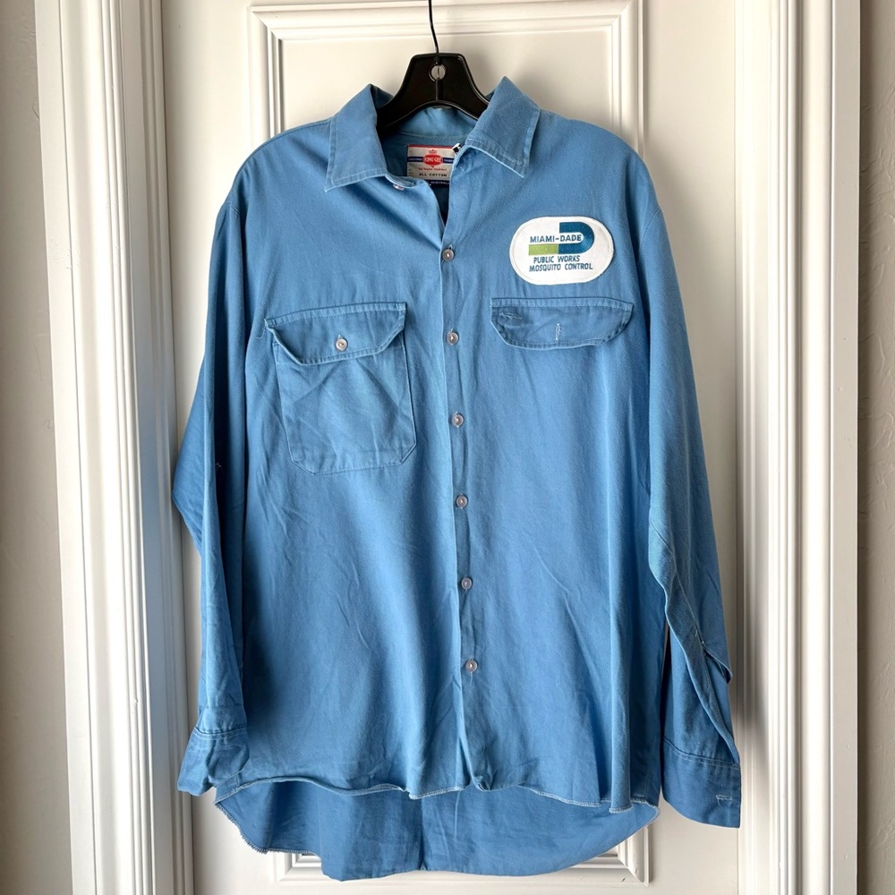 Blue Button-Up Shirt
